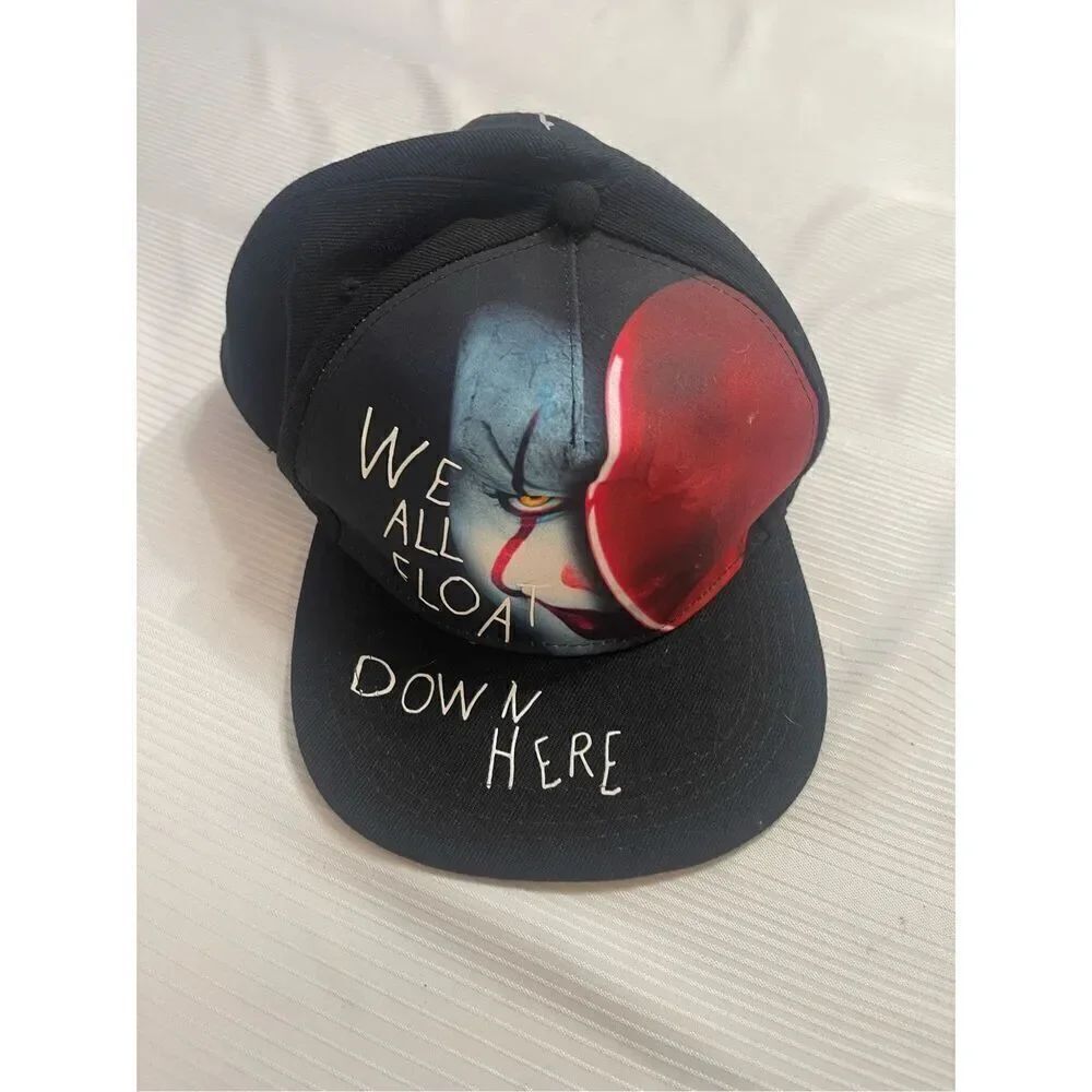 IT Movie Stephen King Pennywise Rare We All Float Snap Back Hat
